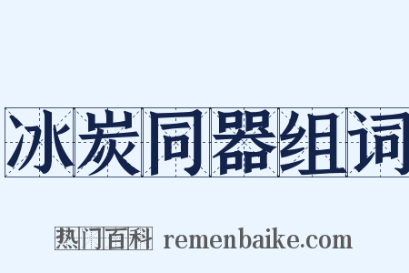 冰炭同器组词是什么意思的图片